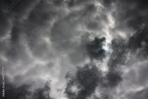 background from sky and dark storm clouds