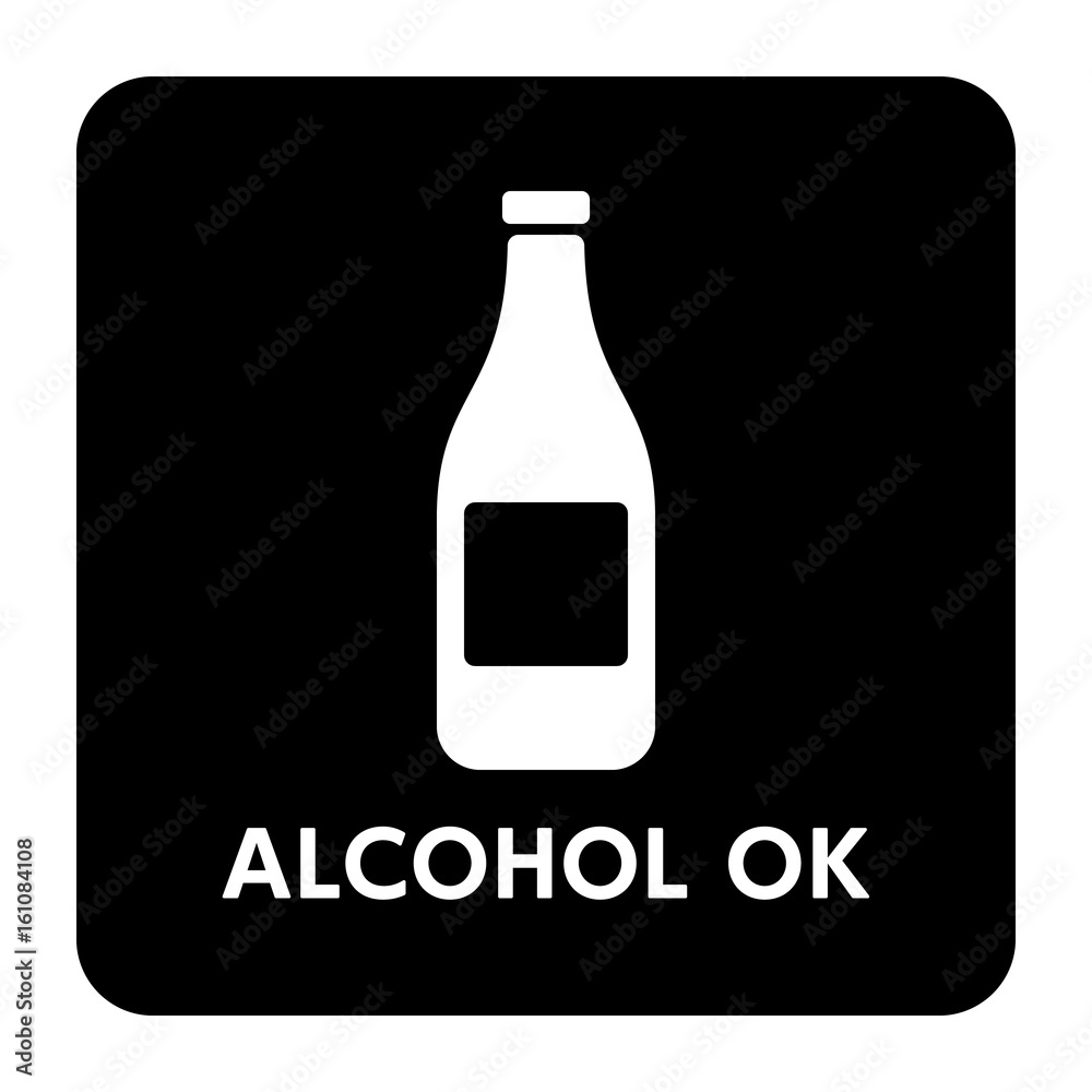サイン 飲酒ok 飲酒 アルコール Ok 可能 Stock Vector Adobe Stock