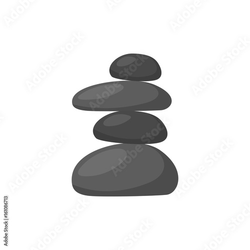 Vector cartoon massage relax stones