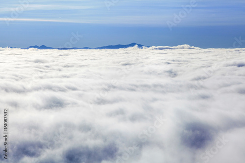 Winter Carpathians tightened mist. Ukraine © brizmaker