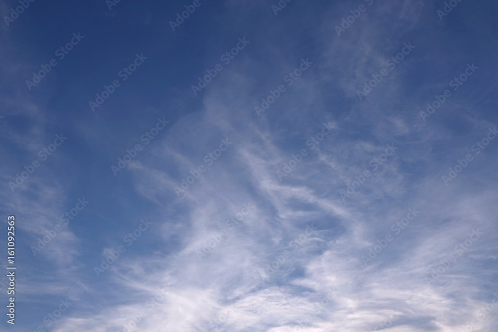 Fototapeta premium Blue sky with clouds background