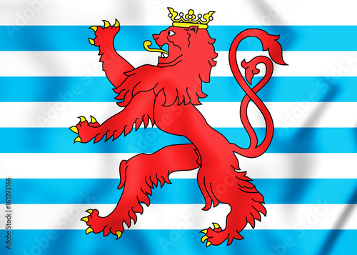 Civil Ensign of the Luxembourg. photo