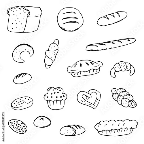 Doodle bread bread donuts