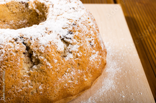 Home made freshly baked Marble Cake , gugelhupf photo