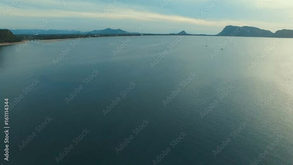 aerial view of prachuap khiri khan harbor southern of thailand aerial view of prachuap khiri khan harbor southern of thailand