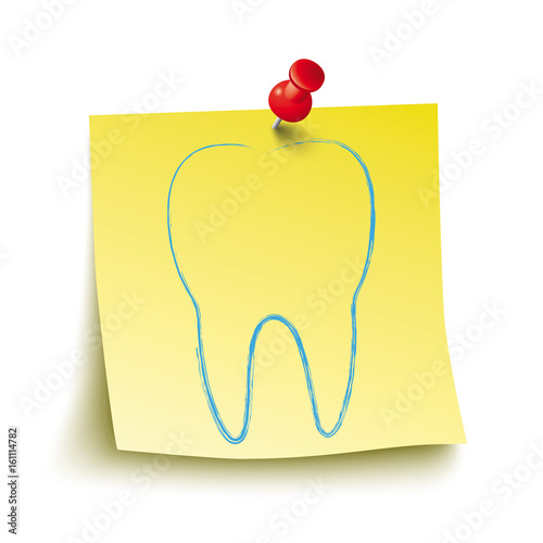 Yellow Stick Red Pin Tooth