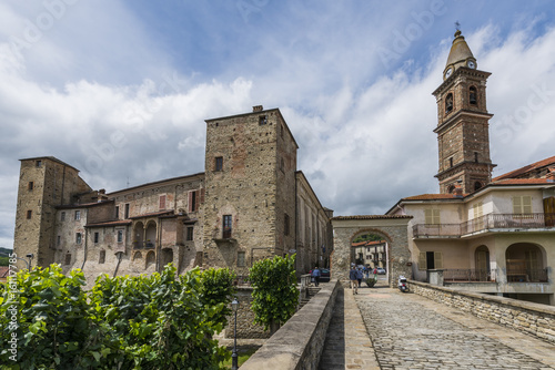 Bridge and Church of Monastero Bormida photo