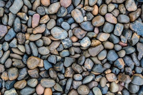 Gray and brown gravel texture