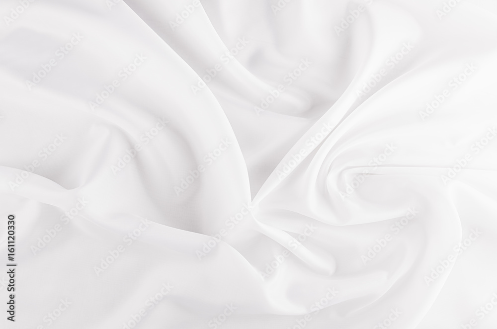 White smooth luxury silk abstract texture with liquid waves.