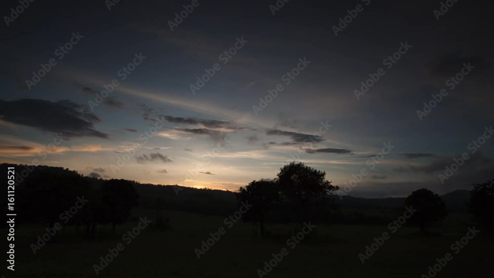 Sunset over big field at Tung Salang Luang National Park, timelapse 4k Sunset over big field at Tung Salang Luang National Park, timelapse 4k