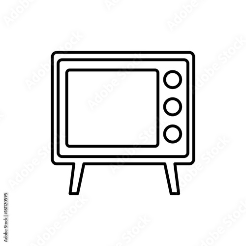 retro television icon