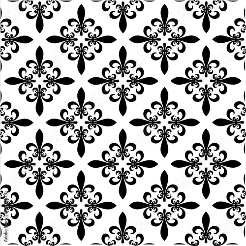 Fleur de lis pattern vector
