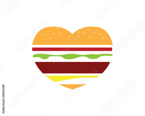 Modern Delicious Restaurant Logo - Love Burger Branding