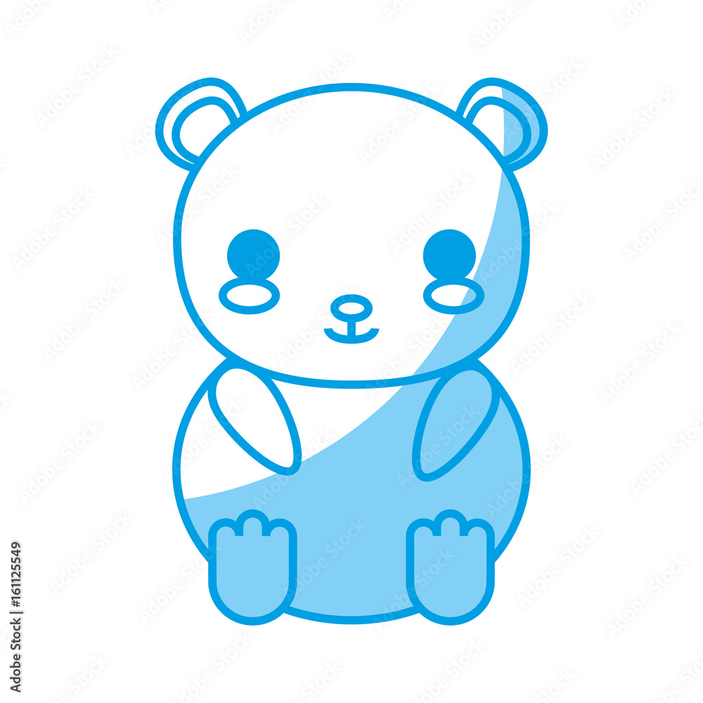 kawaii bear icon over white background vector illustration kawaii bear icon over white background vector illustration