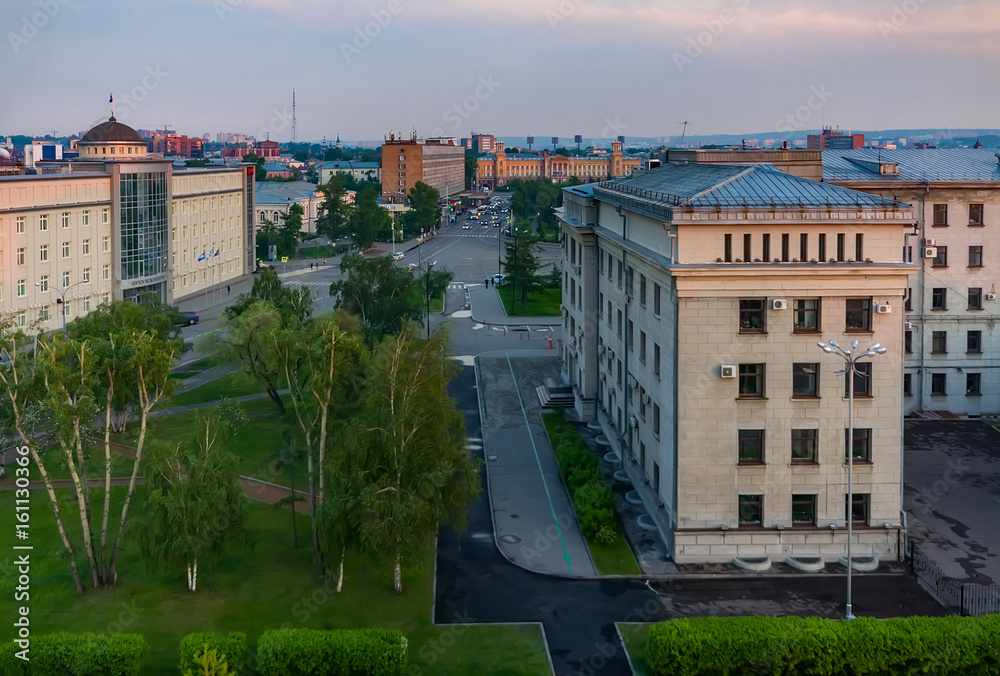 View of Irkutsk city in May