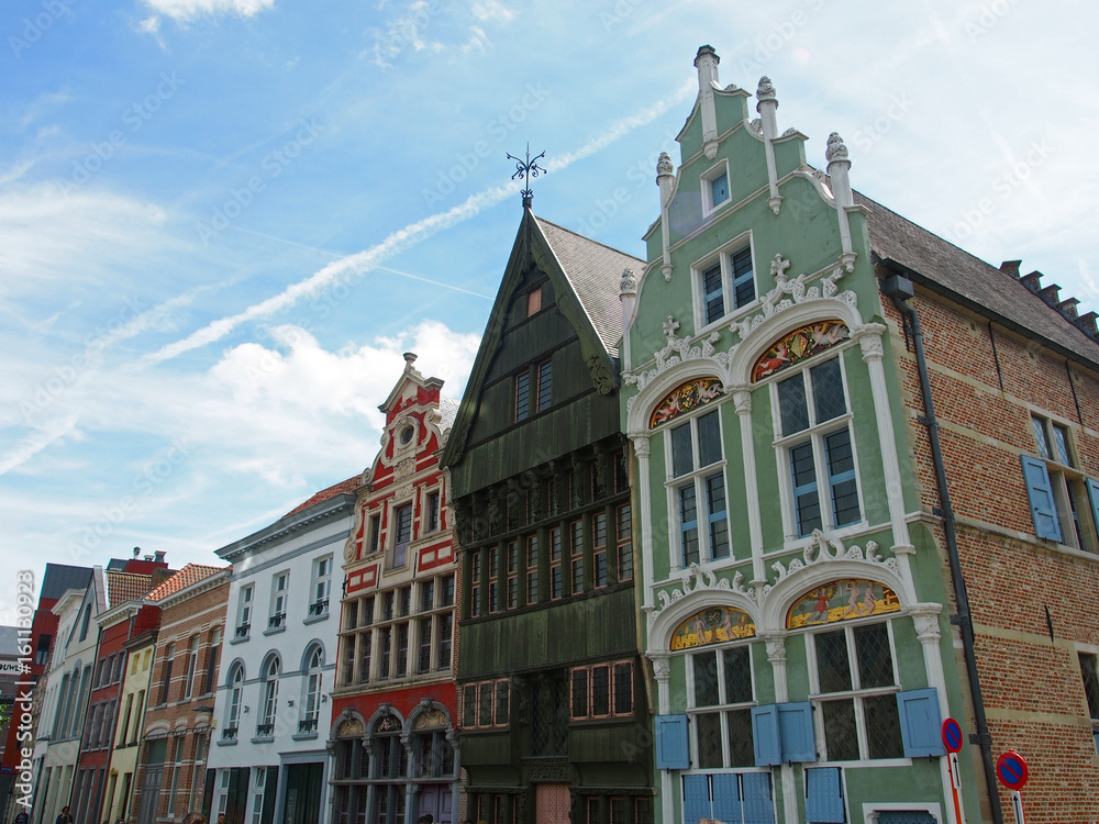 Mechelen in Flandern: Altstadthäuser