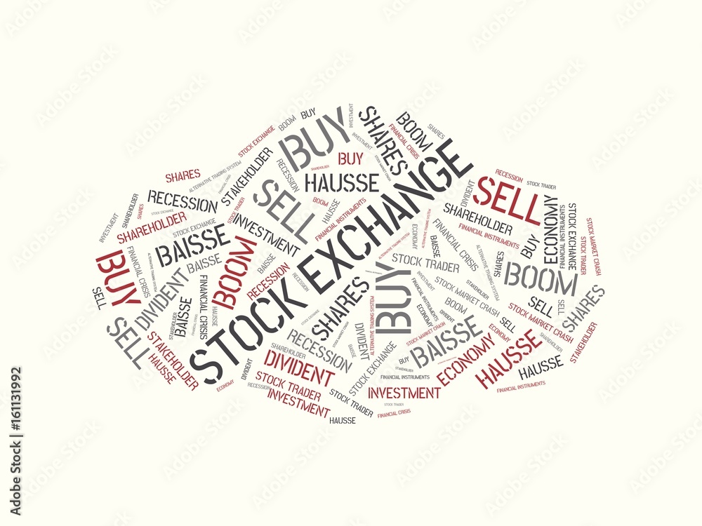 STOCK EXCHANGE - image with words associated with the topic STOCK EXCHANGE, word cloud, cube, letter, image, illustration STOCK EXCHANGE - image with words associated with the topic STOCK EXCHANGE, word cloud, cube, letter, image, illustration