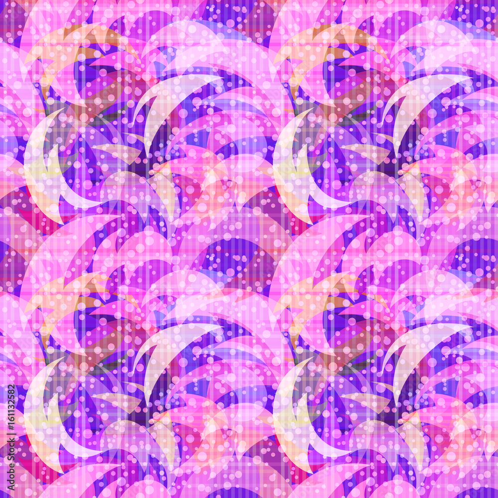 Obraz premium Seamless Background with Abstract Colorful Tile Pattern. Eps10, Contains Transparencies. Vector