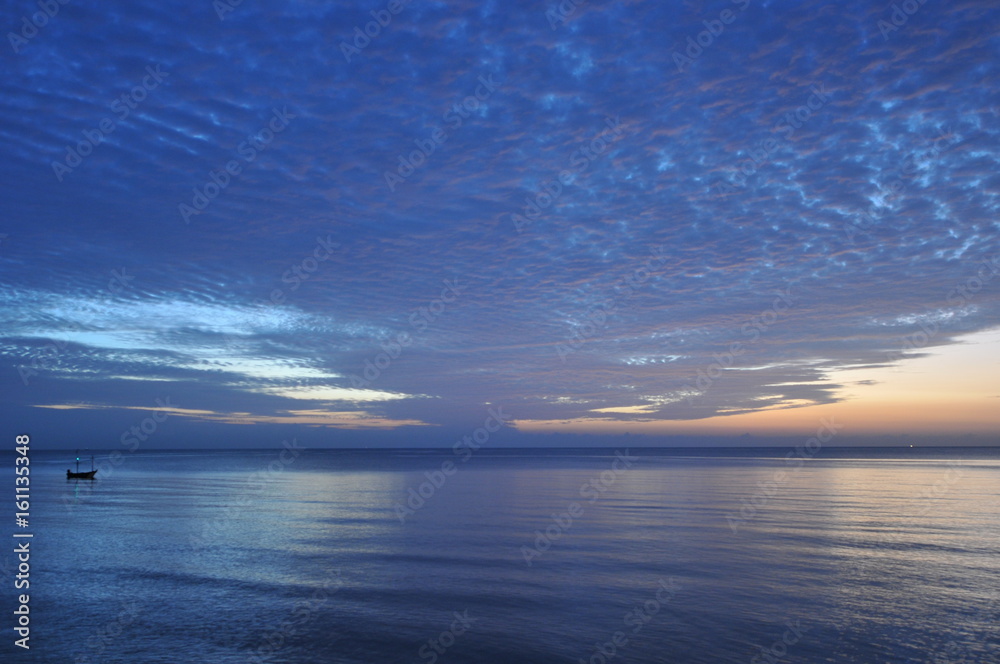 beautiful blue sky with clouds background.Sky clouds and sea, Sky with clouds weather nature cloud blue, Sky background on sunset, sunset at sea. variety of colors and hues of the rising sun beautiful blue sky with clouds background.Sky clouds and sea, Sky with clouds weather nature cloud blue, Sky background on sunset, sunset at sea. variety of colors and hues of the rising sun