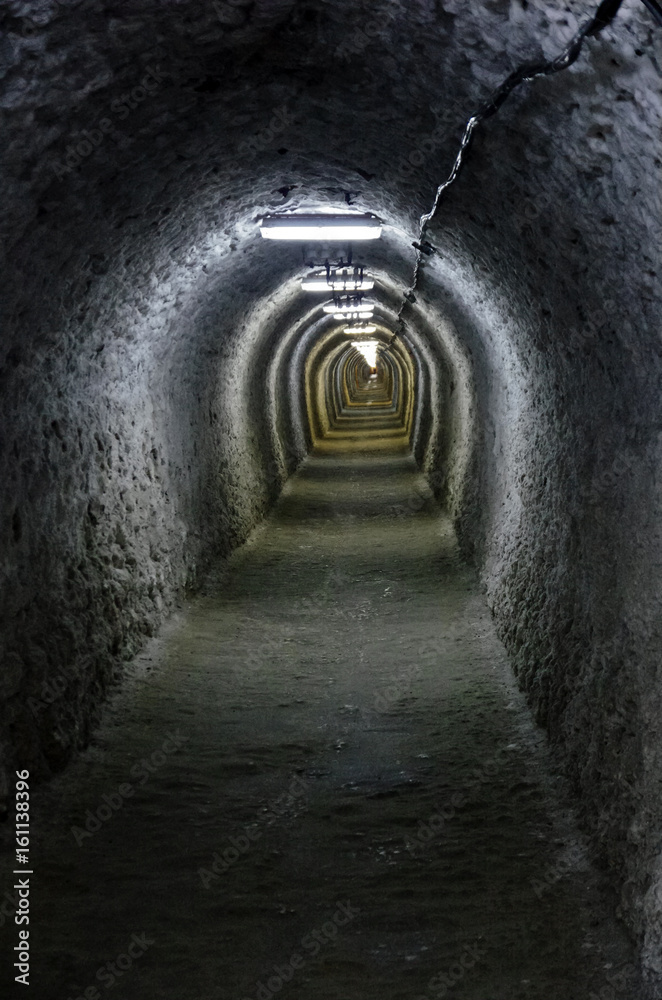 Fototapeta premium Salt mine tunnel