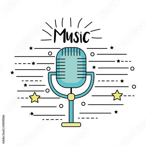 microphone to sing music in the performance