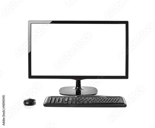 Desktop computer isolated.