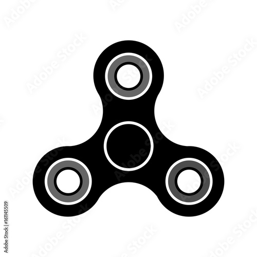 Fidget Spinner in flat style
