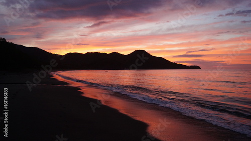 Purple Sunset over Costa Rican Beach May 2017