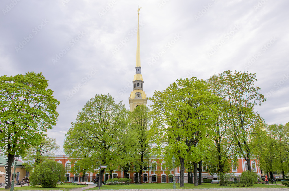 Obraz premium The Fortress in Saint Petersburg architecture 