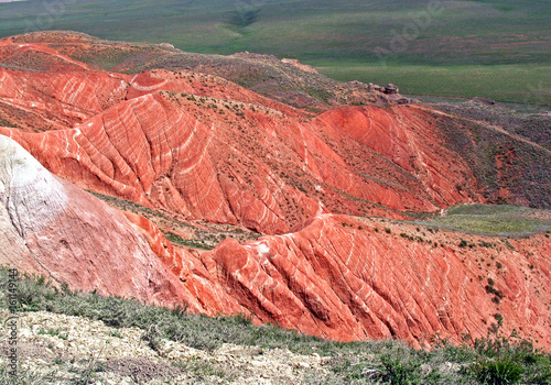 Bogdo mountain in Bogdo-Baskunchak Nature Reserve, the highest point in the Caspian Depression and home to the 