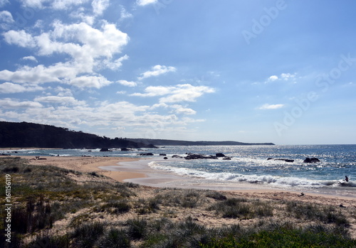 Mystery Bay is a small town on the south coast of NSW, Australia. Mystery Bay's name arises because of the mystery surrounding the disappearance of a government geologist and his assistant.