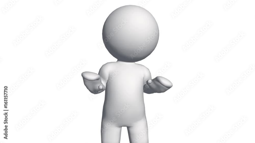 3D cartoon character surprised & afraid of being hit,comics people victim. 3D cartoon character surprised & afraid of being hit,comics people victim.