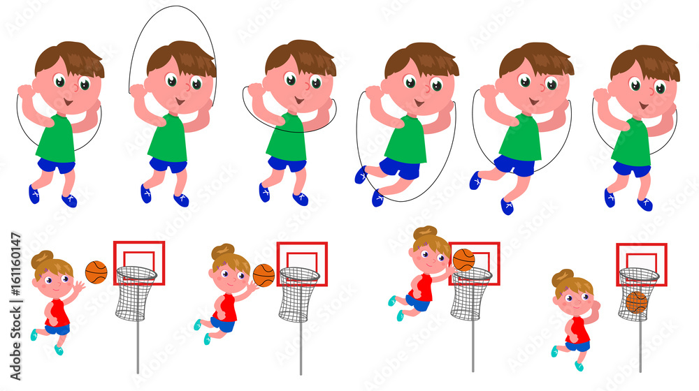 Children movement sequence