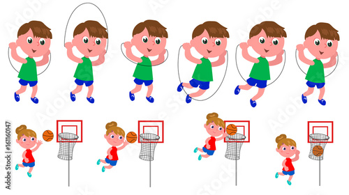 Children movement sequence