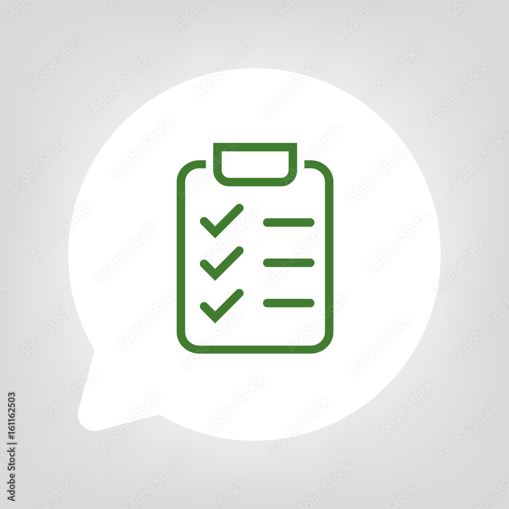 Kreis Sprechblase - Checkliste