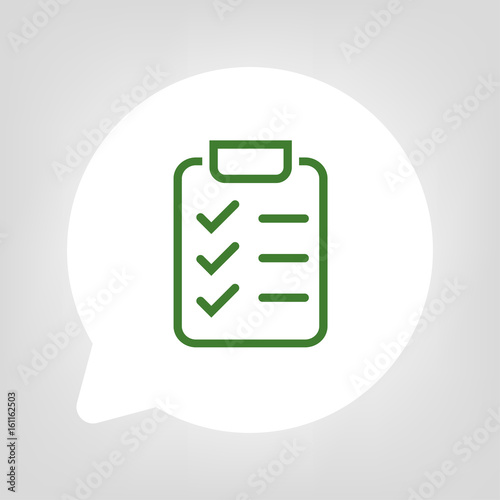 Kreis Sprechblase - Checkliste