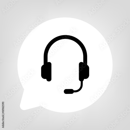 Kreis Sprechblase - Headset Support