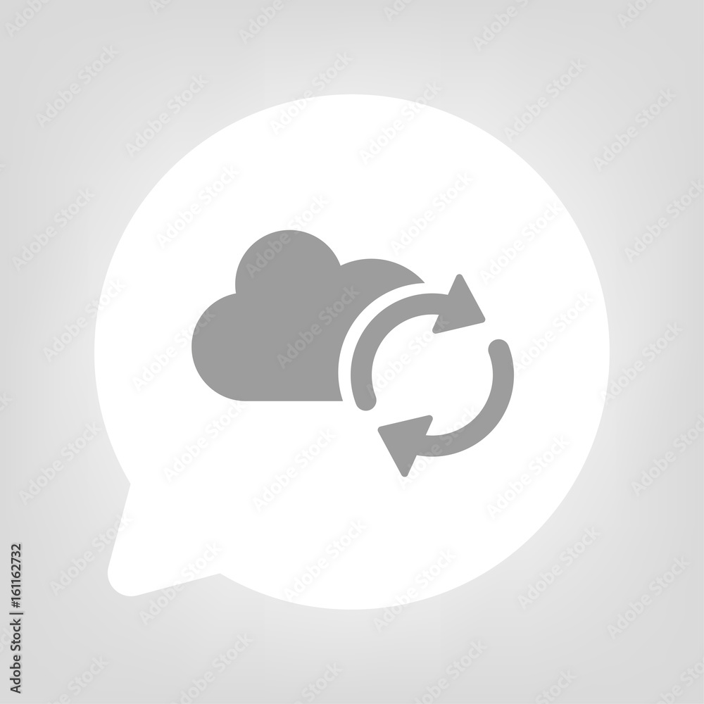 Kreis Sprechblase - Wolke Synchronisation Kreis Sprechblase - Wolke Synchronisation