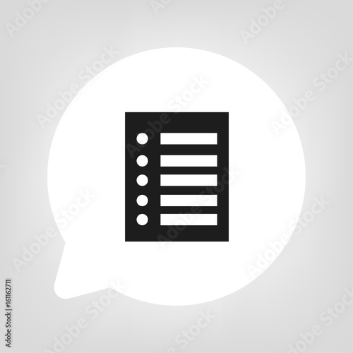 Kreis Sprechblase - Liste