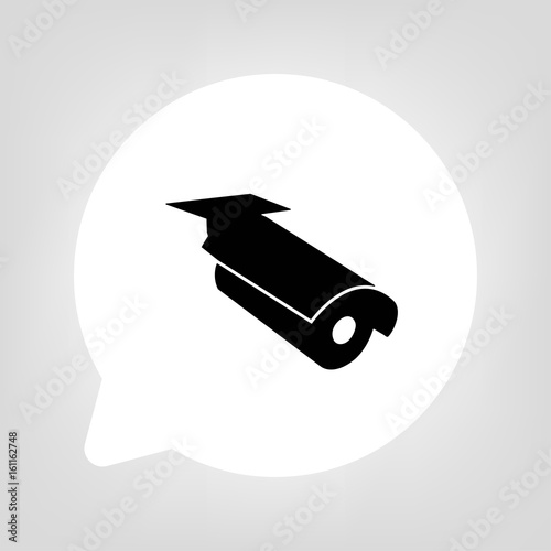 Kreis Sprechblase - Videoüberwachung