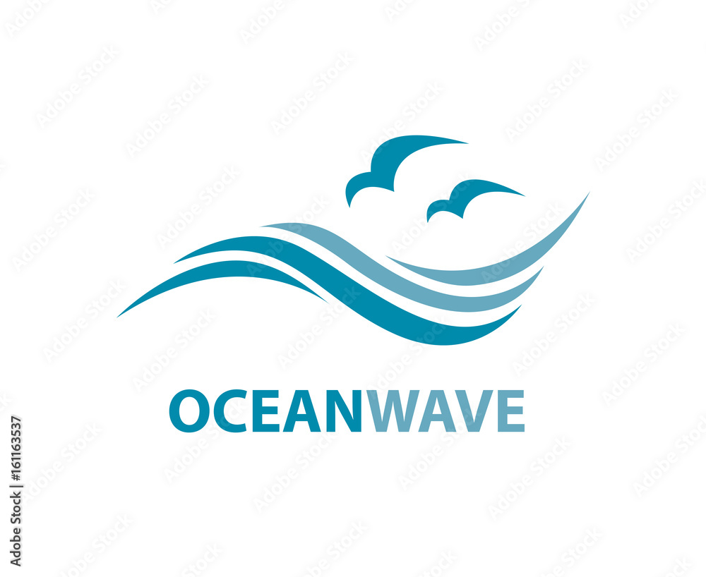 ocean logo with waves and seagulls
ocean logo with waves and seagulls