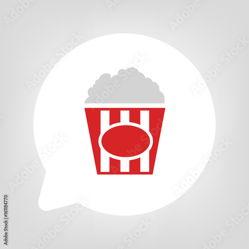 Kreis Sprechblase - Popcorn