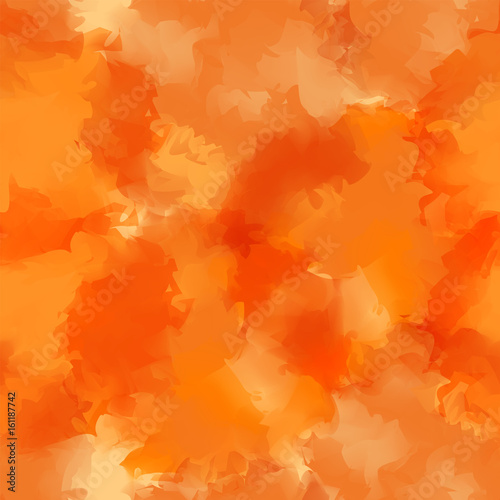 Orange watercolor texture background. Great abstract orange watercolor texture pattern. Expressive messy vector illustration.