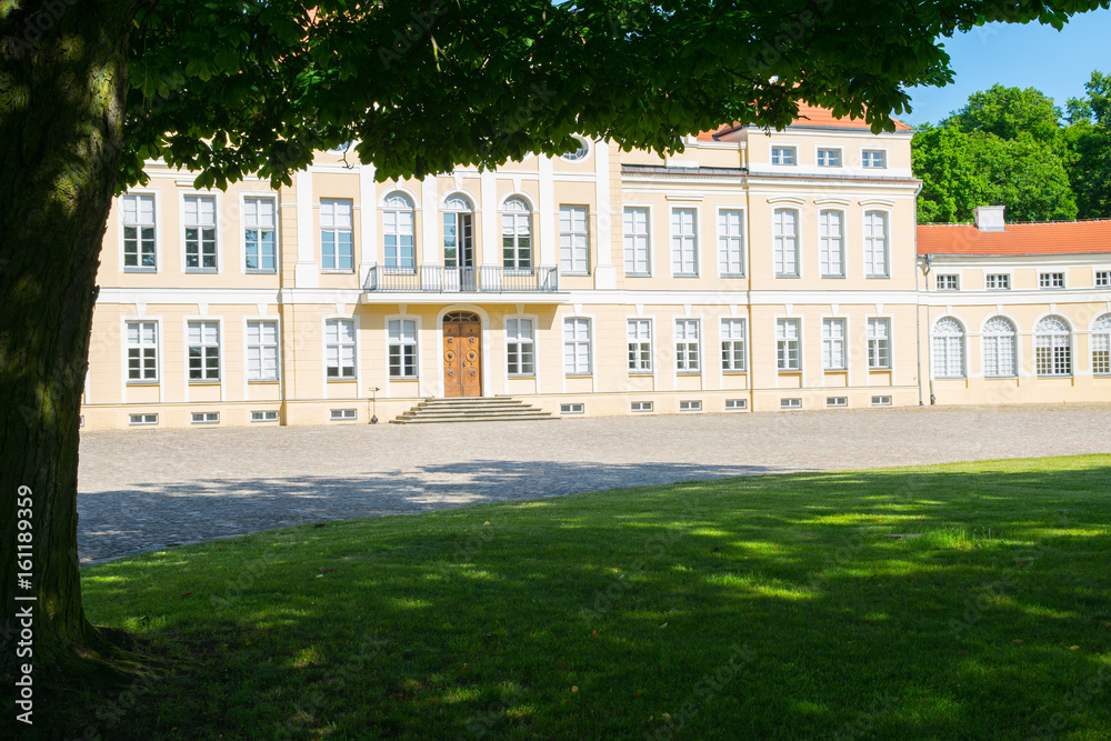 Entrance to the Raczynski Palace in Rogalin. Poland