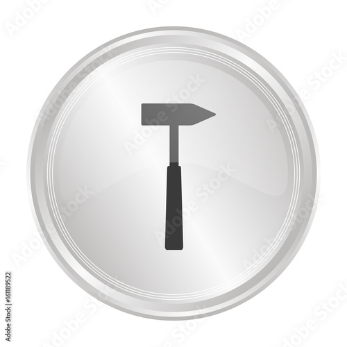 Hammer - Verchromter Button