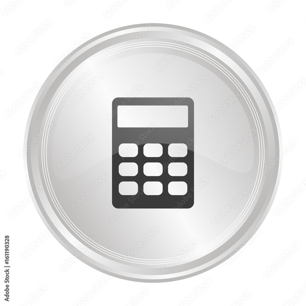 Taschenrechner - Verchromter Button Taschenrechner - Verchromter Button