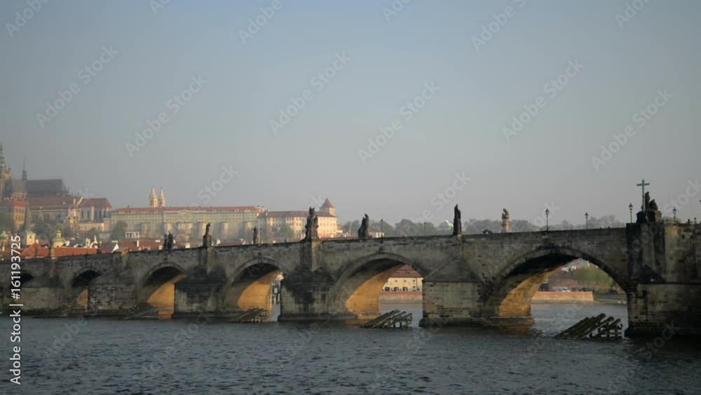 Panorama of Charles bridge, Prague, Czech Republic Panorama of Charles bridge, Prague, Czech Republic