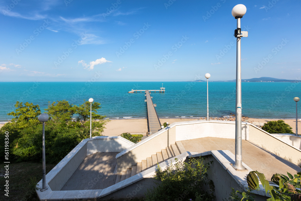 Stairway to the sea in Burgas