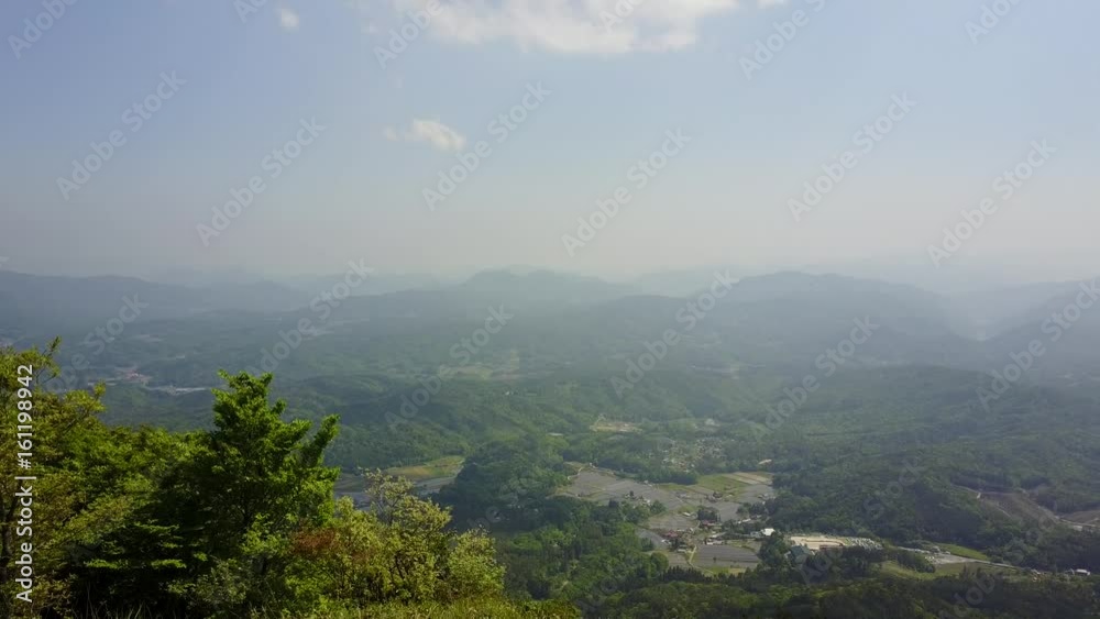 山の上から空撮 山の上から空撮
