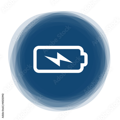 Abstract round button - battery charge